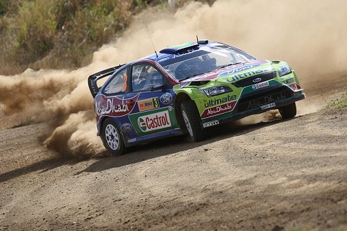 Mikko Hirvonen behoudt leiding in WRC